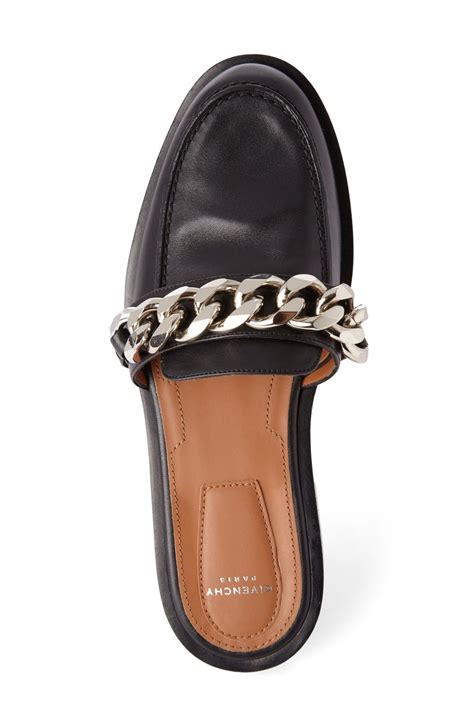 givenchy chain link leather mules